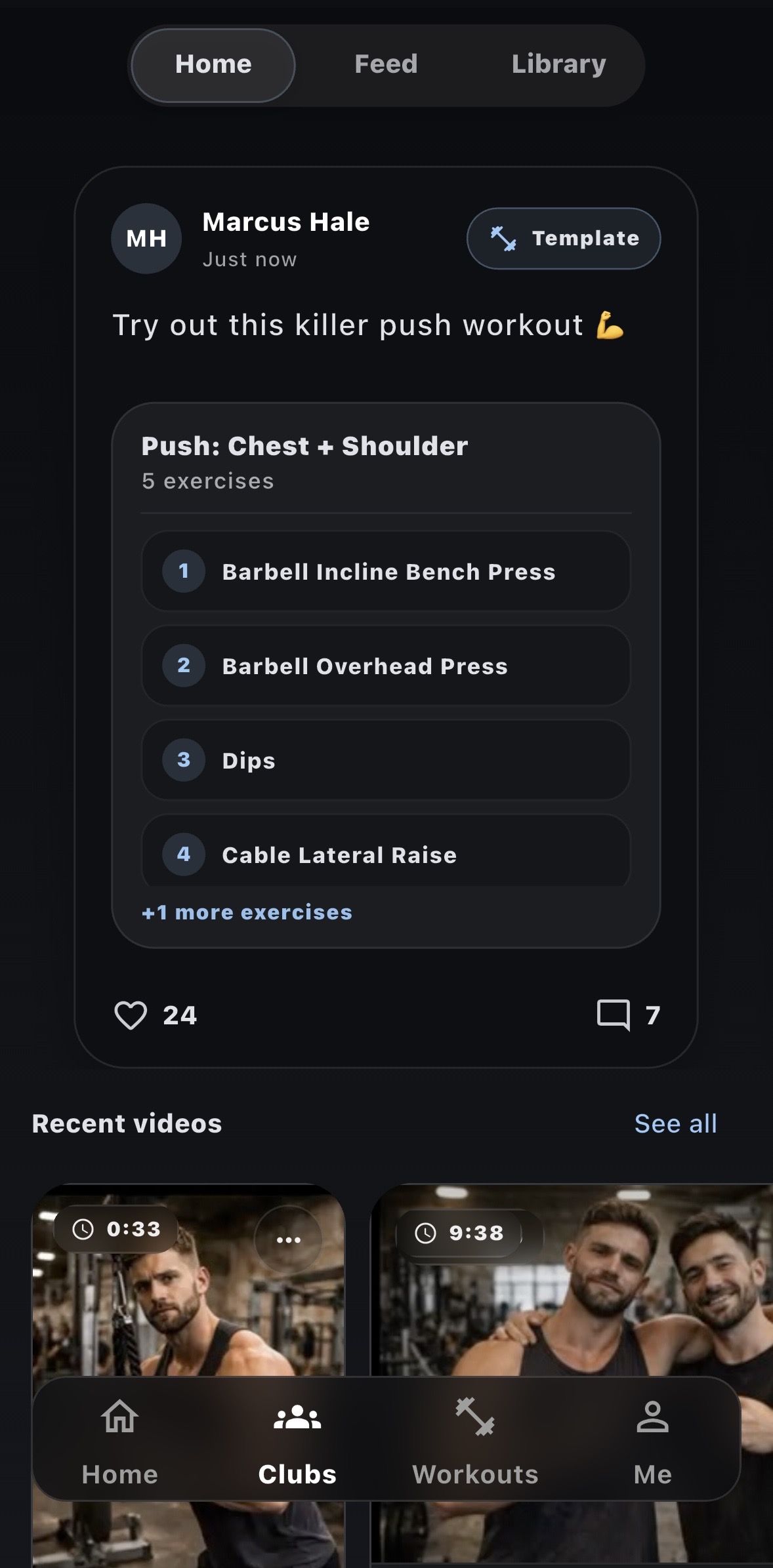 Use Creator Workouts